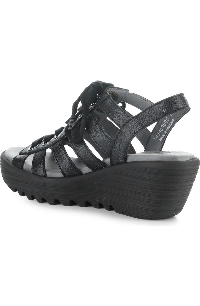 Fly London Litu Strappy Platform Wedge Sandal, Alternate, color,
