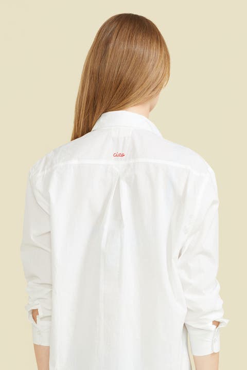Ciao Embroidered Button-up Shirt