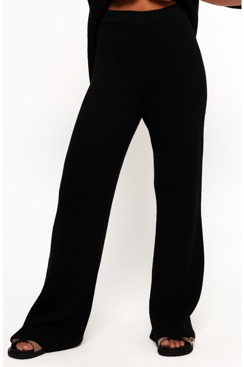 McKinley Cotton Sweater Knit Pants, Main, color, BLACK
