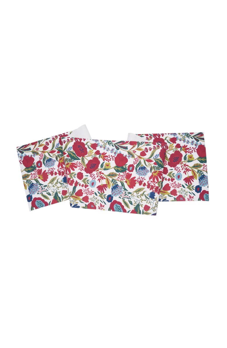 carol & frank Bella Winter Table Runner 13" x 72", Main, color, Red