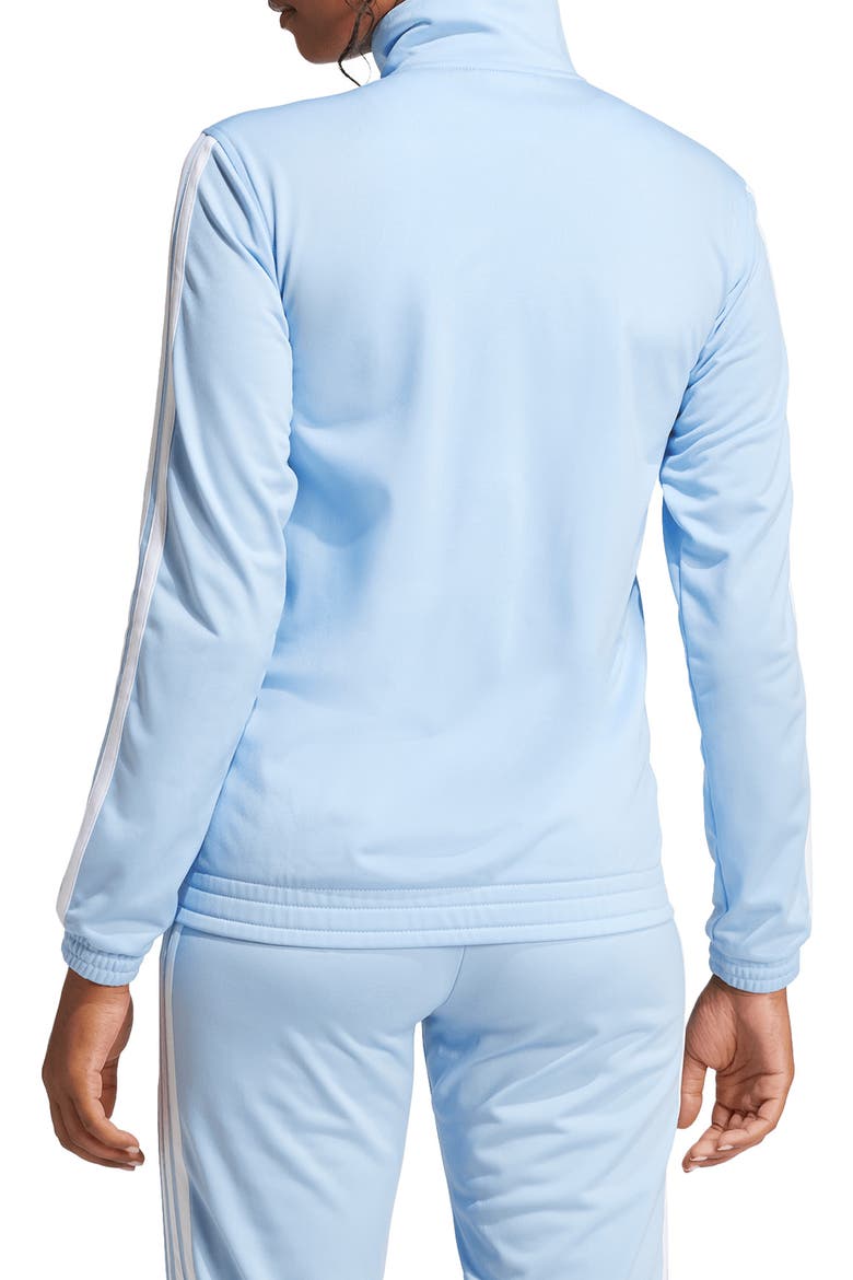 3-Stripes Tricot Track Jacket, Alternate, color, GLOW BLUE/ WHITE