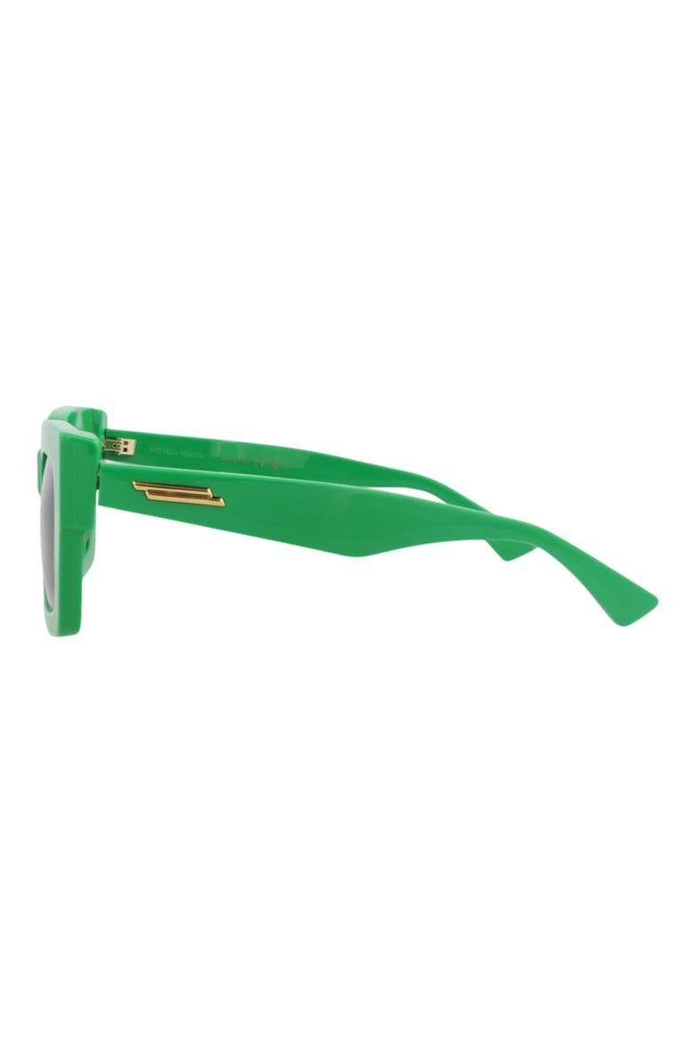 52mm Polarized Square Sunglasses, Alternate, color, GREEN GREEN GREEN