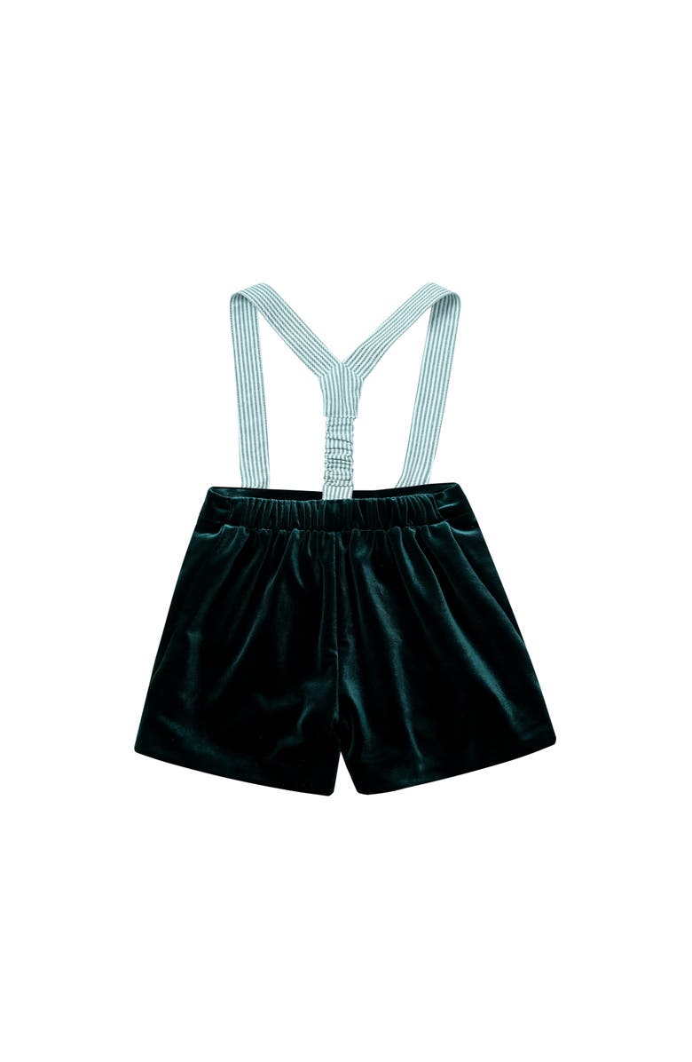 MOUSTACHE Belmont Velvet Suspender Set, Alternate, color, Green