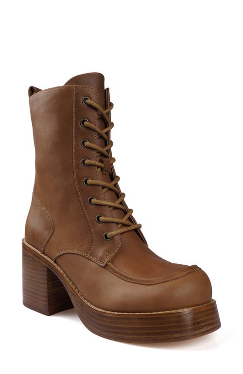 Candies Candie's Phoebe Lug Sole Bootie In Brown