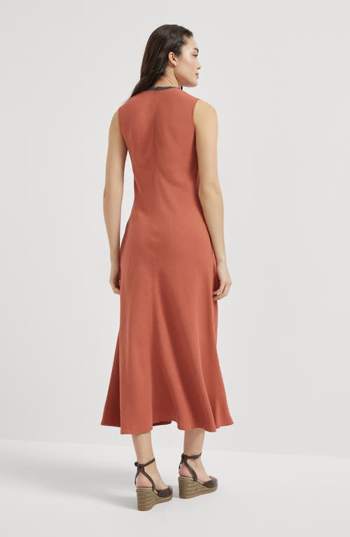 Brunello Cucinelli Monili Midikleid Mit Kettendetail