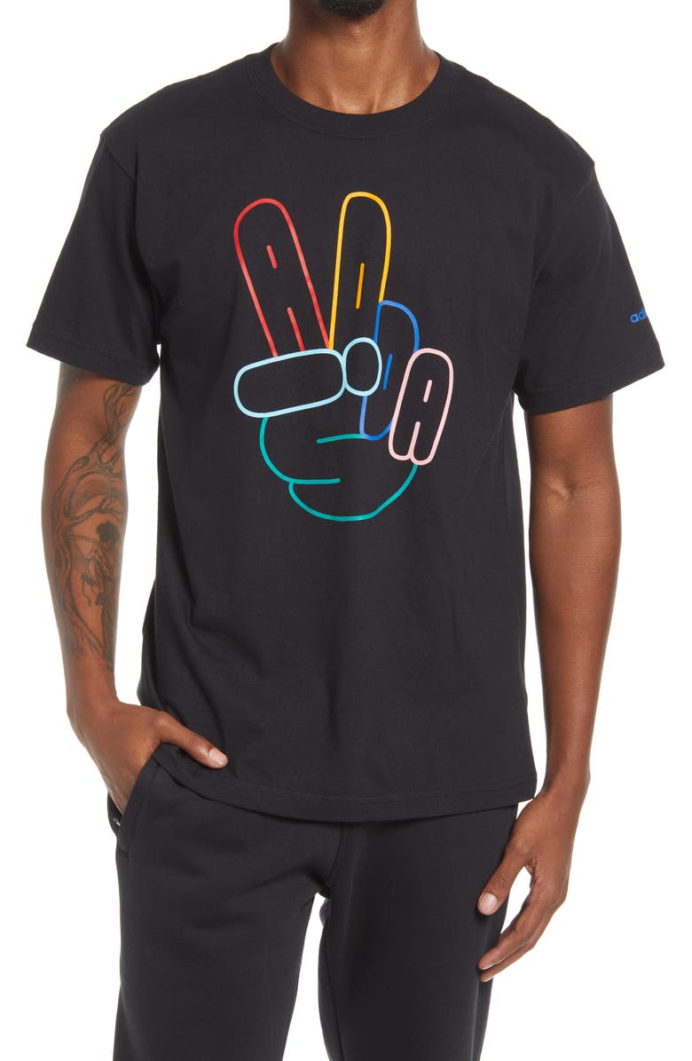 adidas Originals addidas Originals Men's OG Peace Sign Graphic Tee, Main, color, 