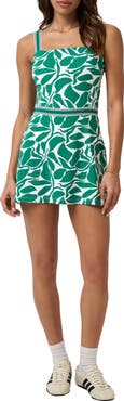 TravisMathew Moveknit Leaf Print Dress