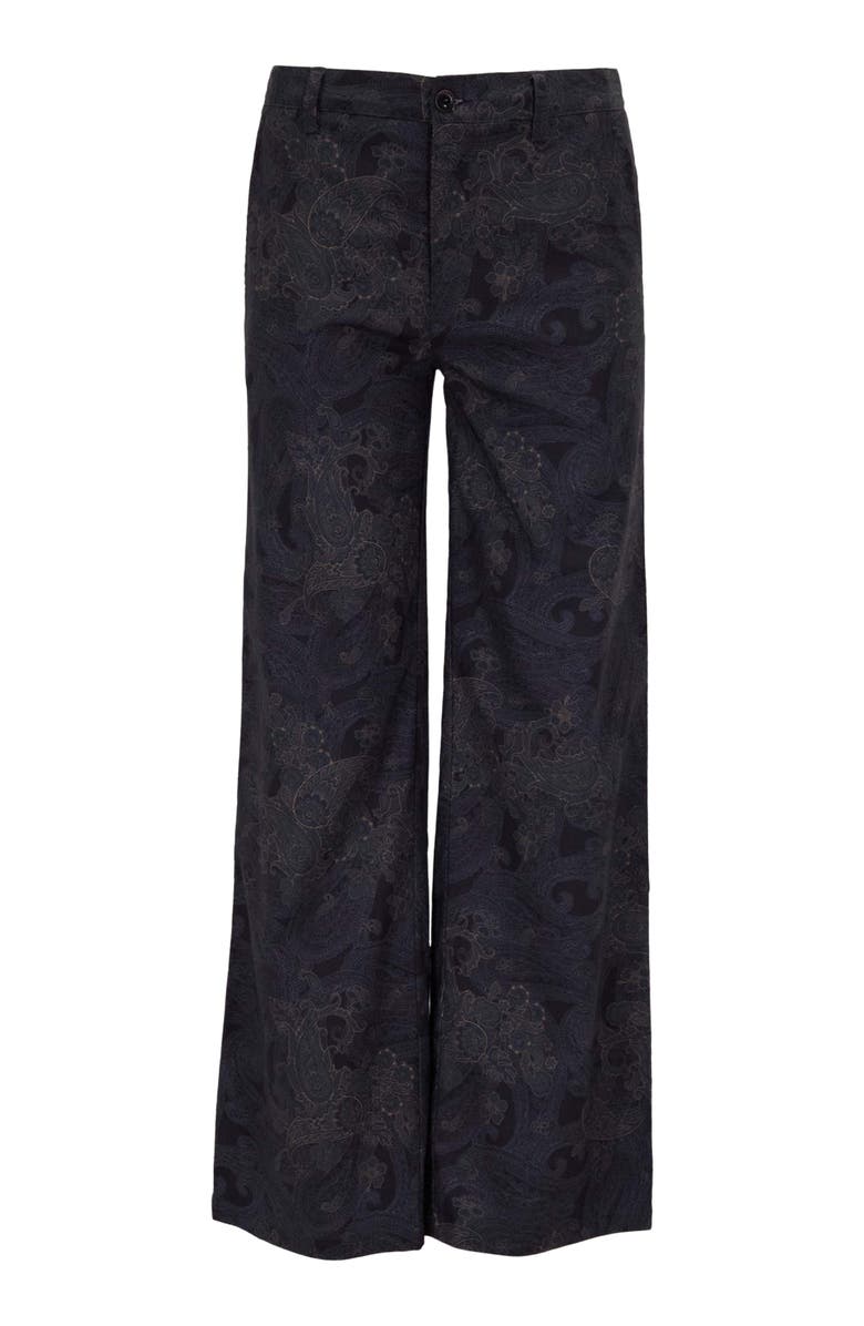 Lords of Harlech Paisley Explosion Womens Wide-leg Pant, Alternate, color, Paisley Explosion Black
