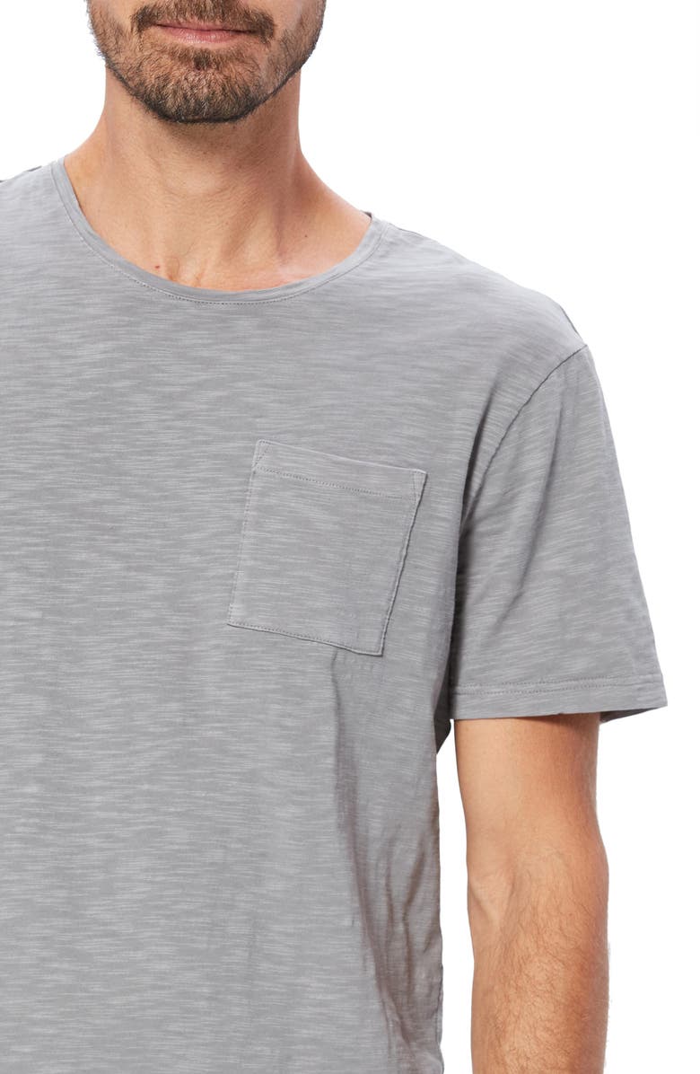 PAIGE Kenneth Cotton Slub T-Shirt, Alternate, color, Dawn Gry