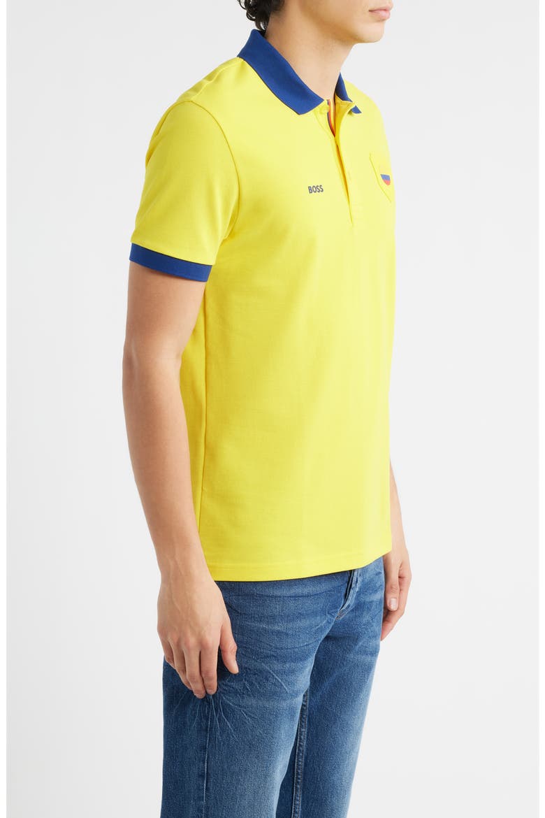 Lux Paddy Cotton Polo, Alternate, color, COLOMBIA