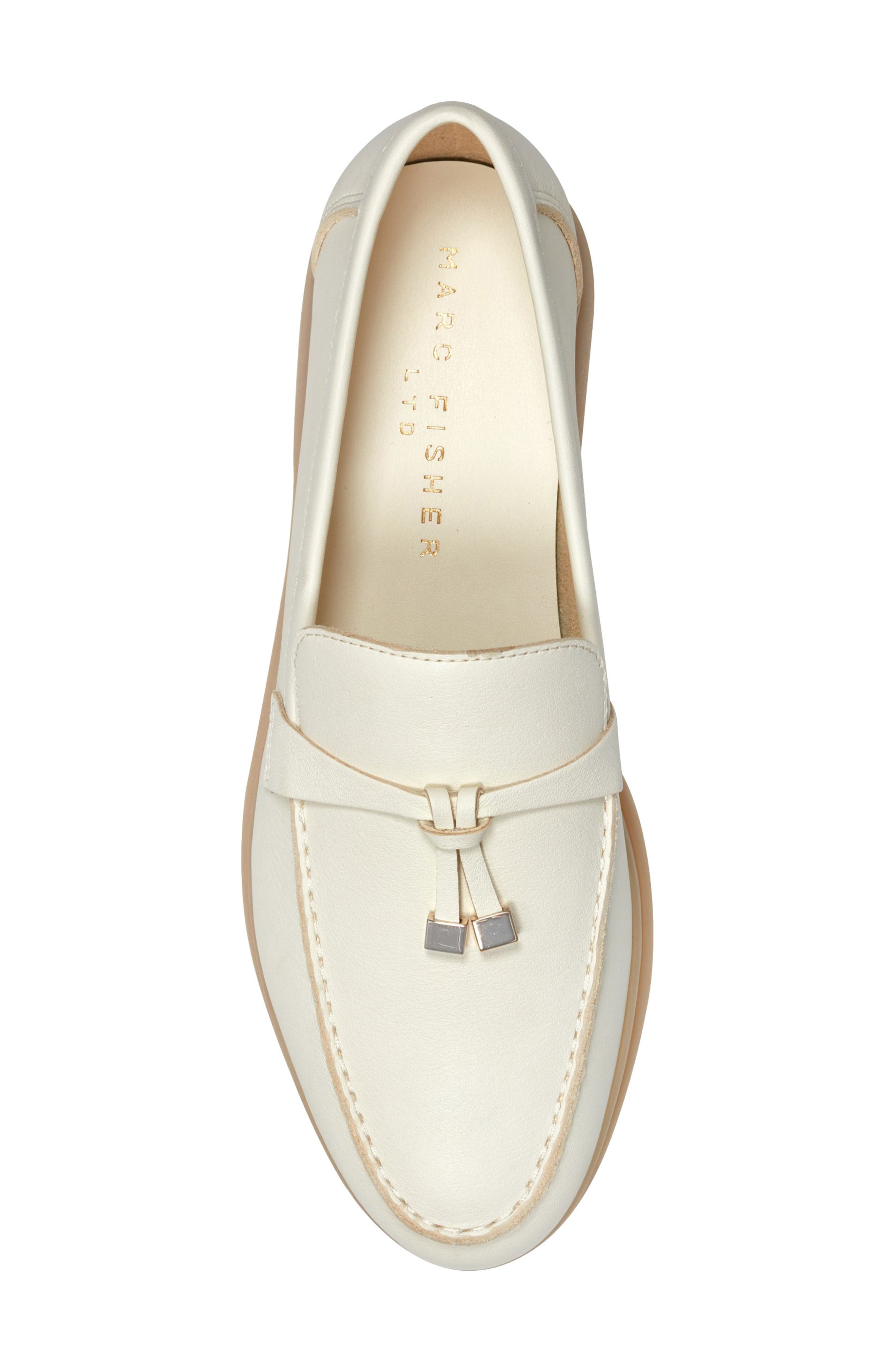 Marc Fisher Yanelli Loafer, Alternate, color, Ivory