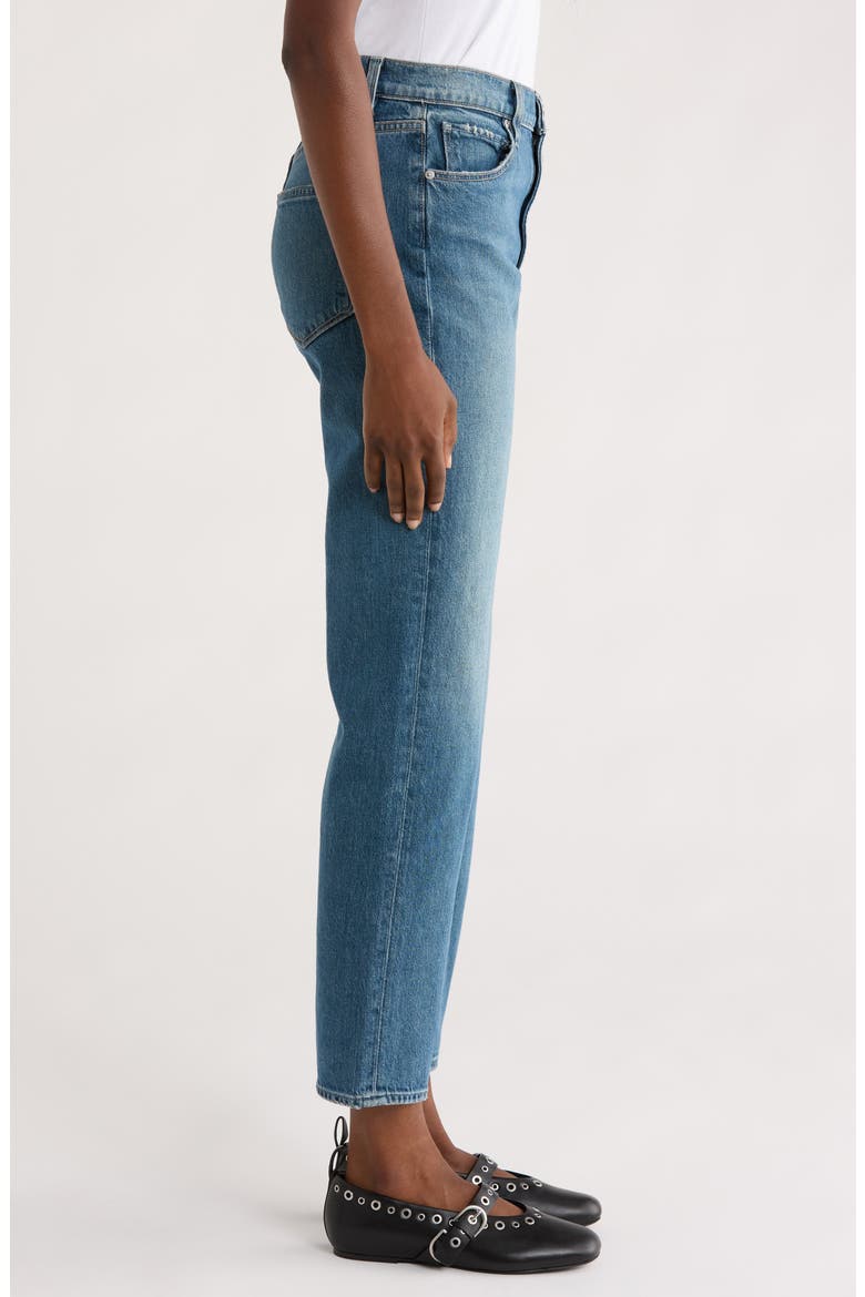 Sawyer High Waist Straight Leg Jeans, Alternate, color, CRANKED UP