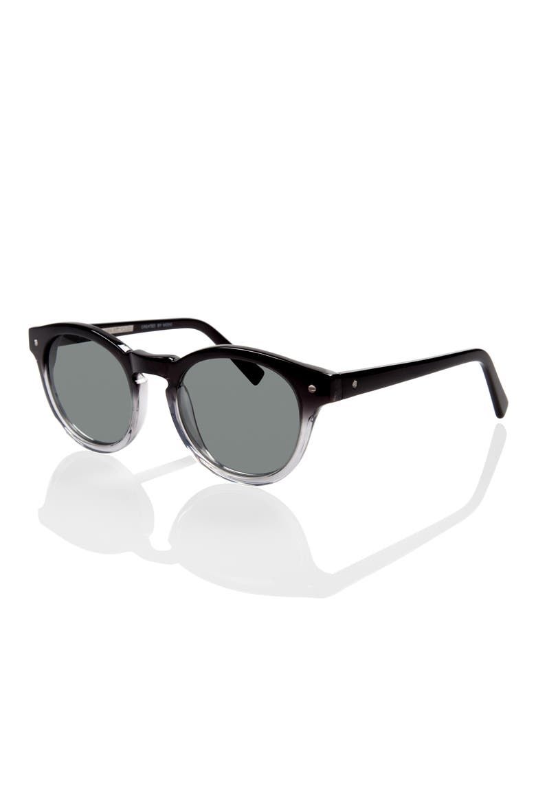 Dubai 50mm Polarized Cat Eye Sunglasses, Alternate, color, BLACK GRADIENT