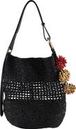 Sam Edelman Marcie Open Weave Raffia Bucket Bag