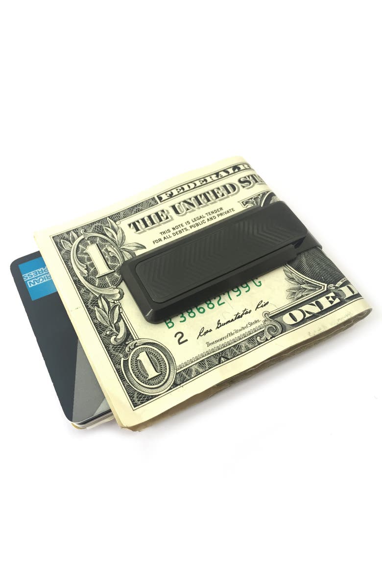 M-Clip<sup>®</sup> Stainless Steel Chevron Money Clip, Alternate, color, Black