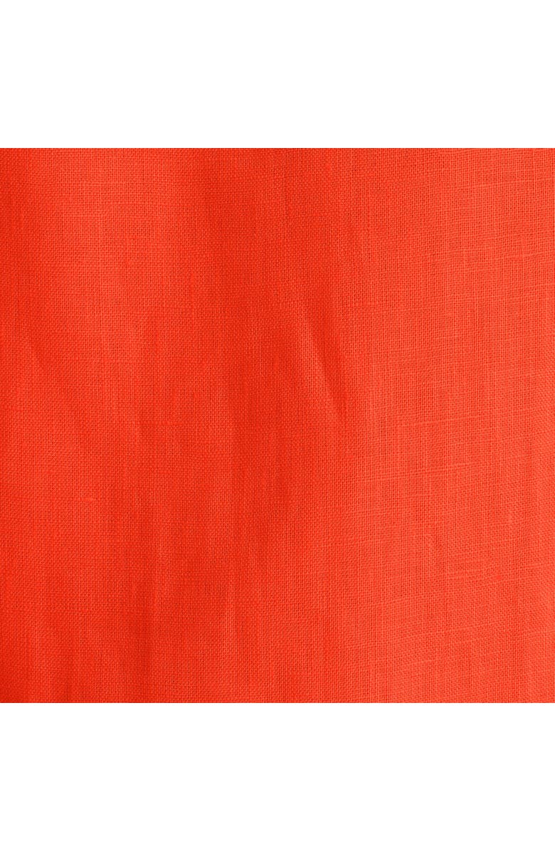 COS Buckle-detail Linen Balloon-leg Trousers, Alternate, color, Orange
