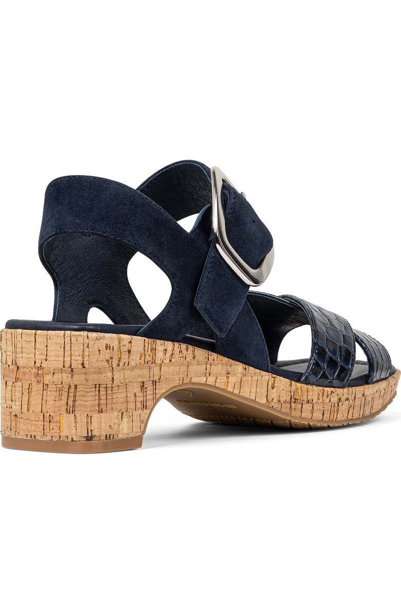 Donald Pliner Rolli Platform Sandal, Alternate, color, Navy