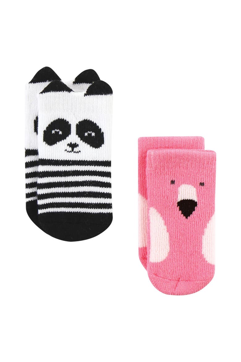 Cozy 8-pair Terry Sock Collection (baby), Alternate, color, Pink Animals