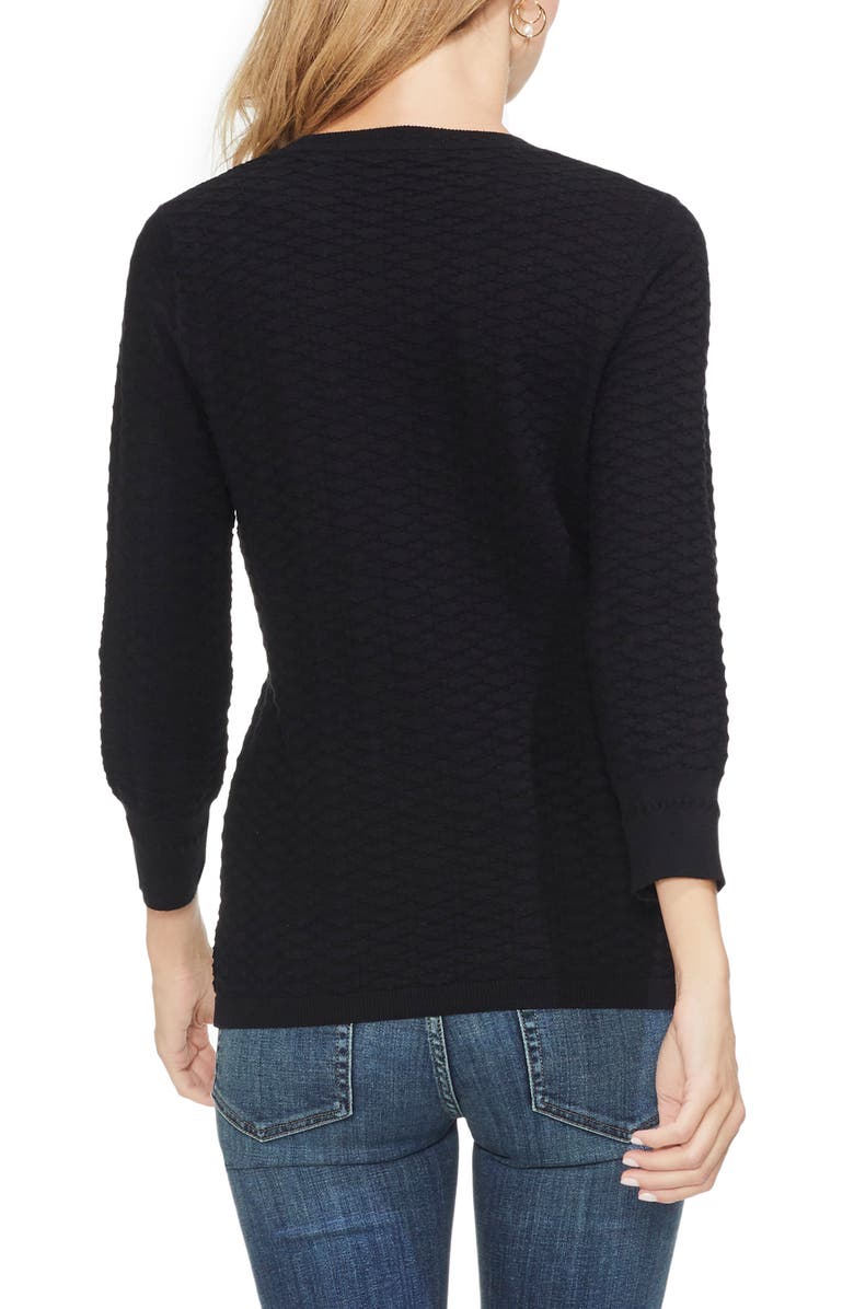 Vince Camuto Rhombus Stitch Sweater, Alternate, color, 