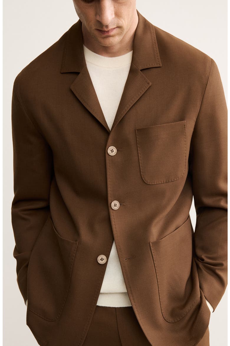 Wool Blend Sport Coat, Alternate, color, ORANGE BROWN