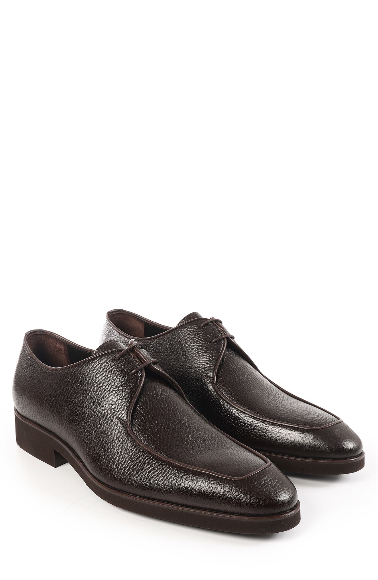 Moore Apron Toe Derby, Alternate, color, DARK BROWN