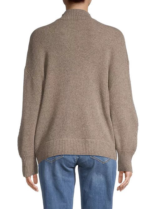 Emilia George Crystal Mock Neck Sweater
