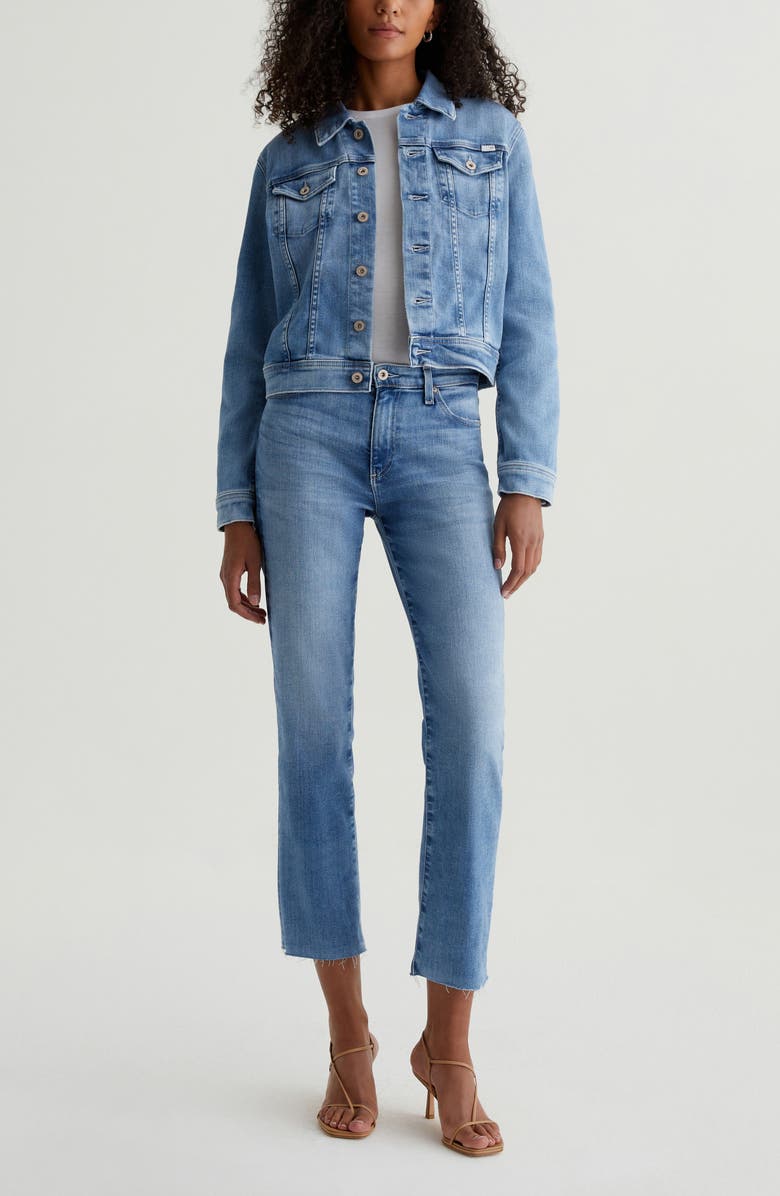 AG Robyn Denim Trucker Jacket, Alternate, color, Central Coast