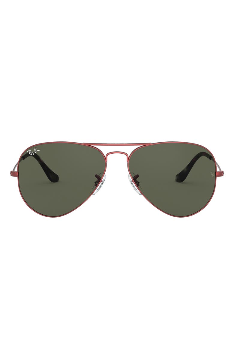 Ray-Ban 62mm Aviator Sunglasses, Main, color, 
