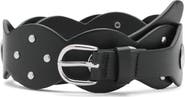MANGO TEEN Wide Studded Belt
