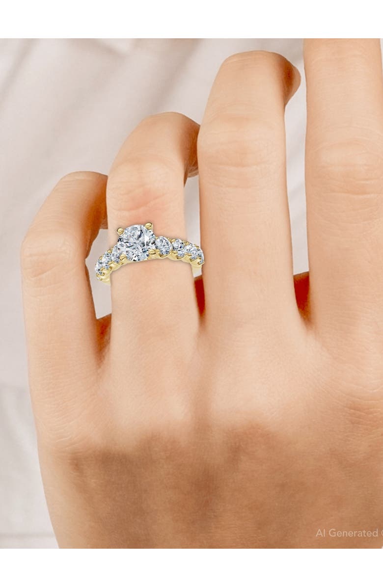 Bliss Diamond Certified 3Ct Diamond Engagement Ring 14k Gold Lab Grown, Alternate, color, 