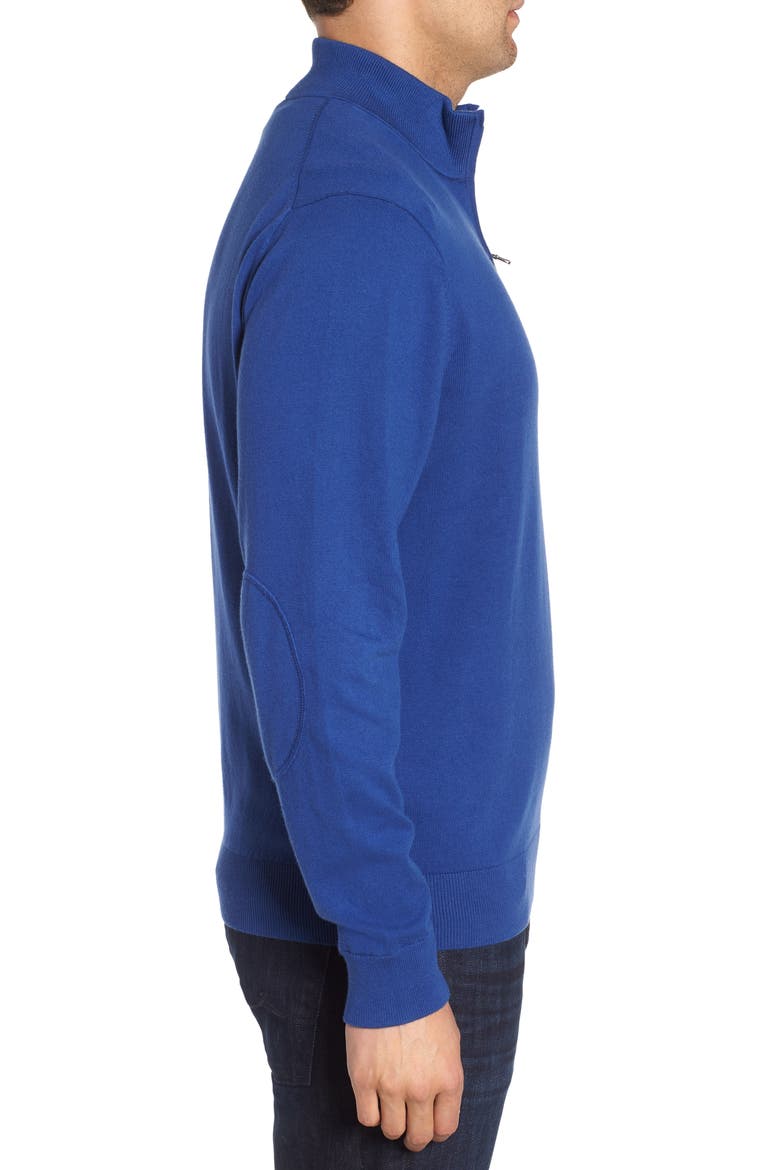 New York Giants - Lakemont Regular Fit Quarter Zip Sweater, Alternate, color, TOUR BLUE