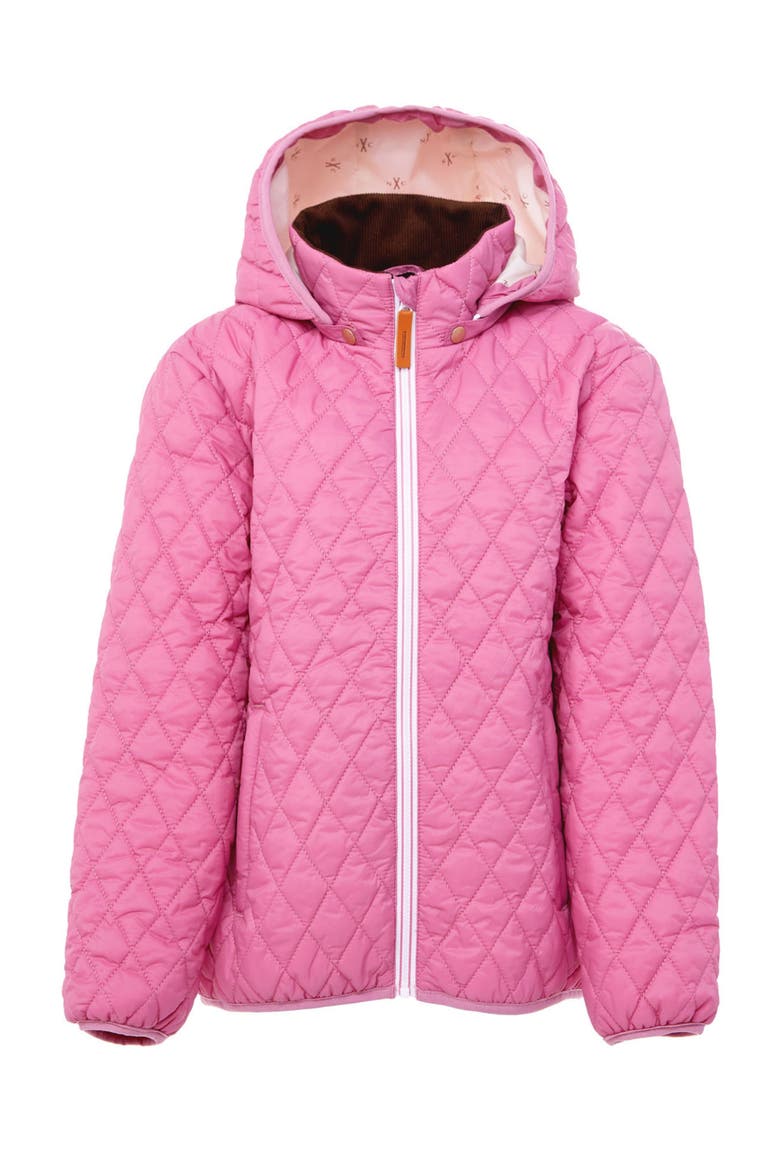 Girls Quilted Puffer Jacket, Main, color, Rose Pink