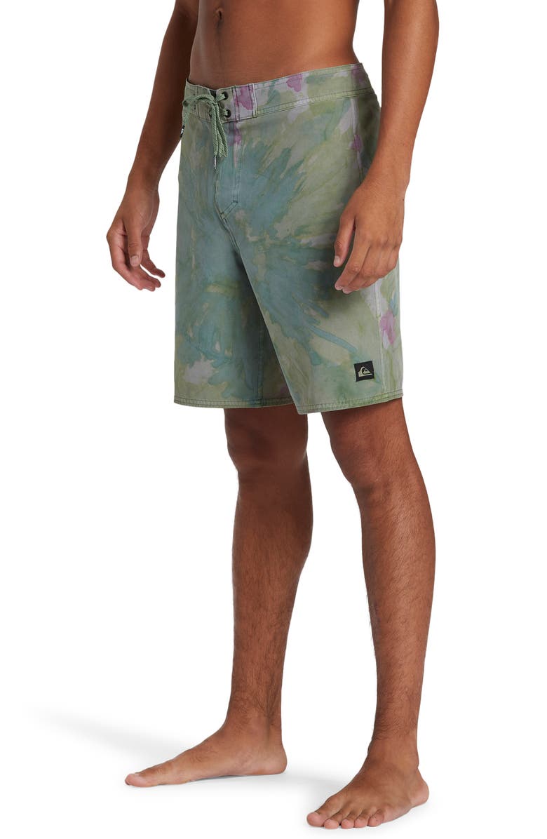 Quiksilver Surfsilk Straight Tie Dye Board Shorts, Alternate, color, Seaspray Beach Club Casual