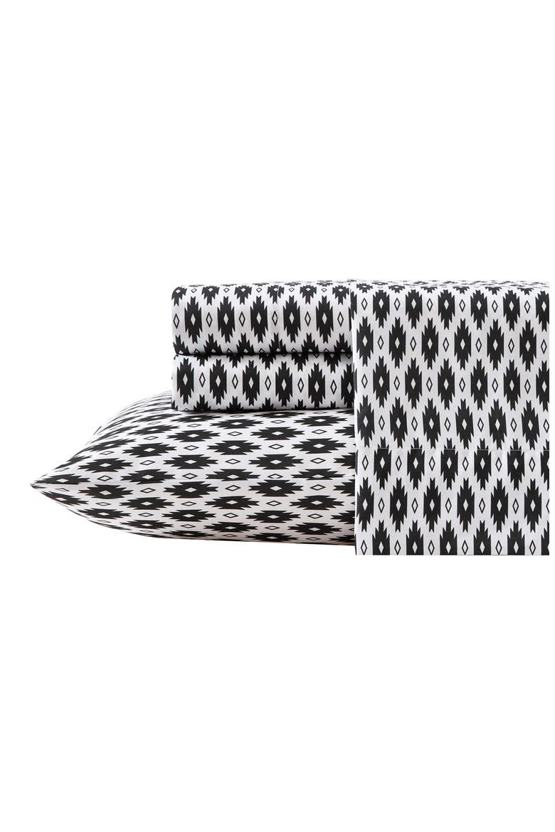 Blaze Geo Print Sheet Set, Main, color, WHITE