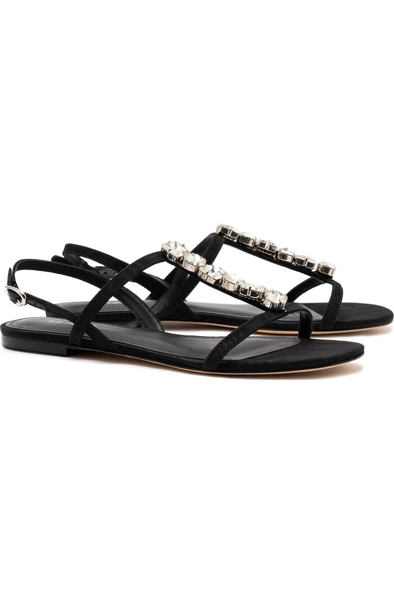 Larroudé Calypso Flat Sandal, Alternate, color,