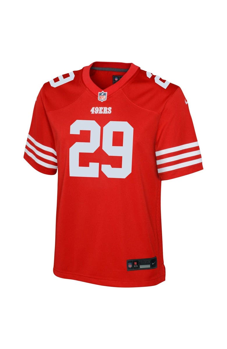 Nike Youth Nike Talanoa Hufanga Scarlet San Francisco 49ers Game Jersey, Alternate, color,