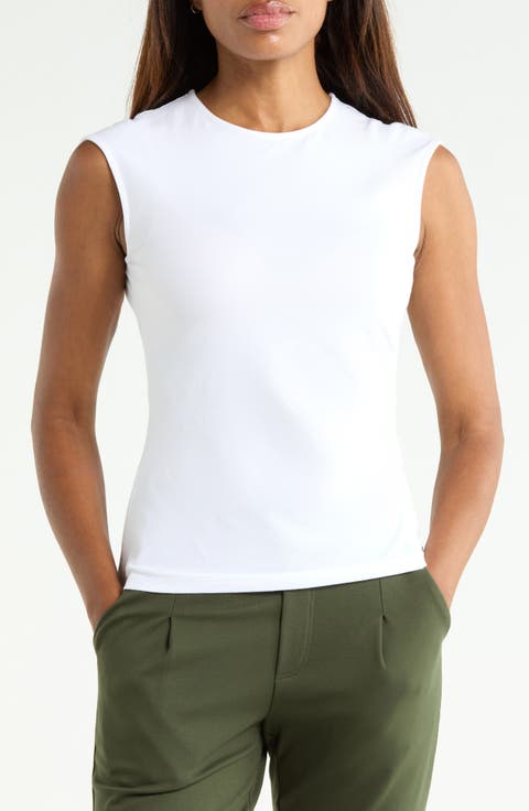 Cap Sleeve Pleated Top
