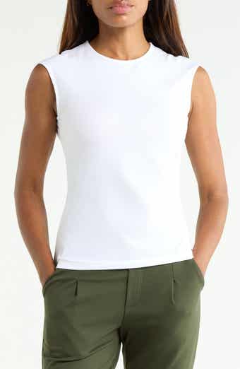 Cap Sleeve Pleated Top