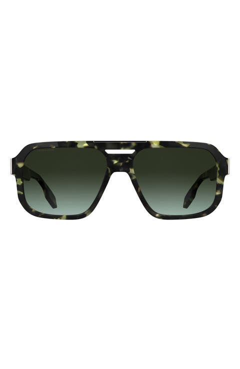 59mm Modified Rectangular Sunglasses