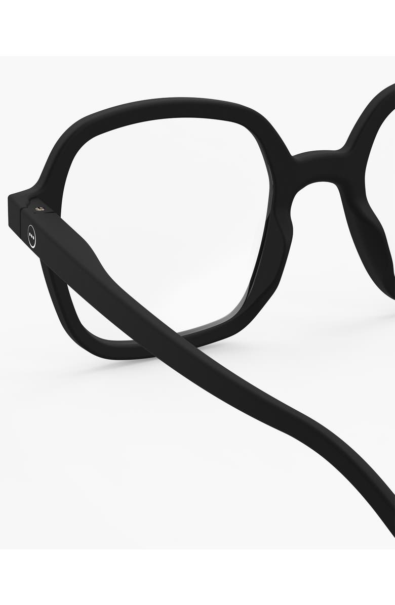 IZIPIZI Office 52mm Square Reading Glasses, Alternate, color, Black