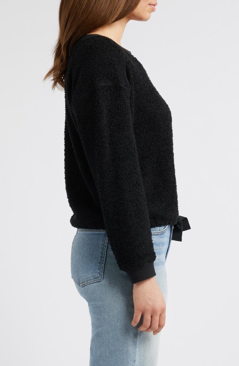 Wit & Wisdom Tie Hem Raglan Pullover, Alternate, color, 