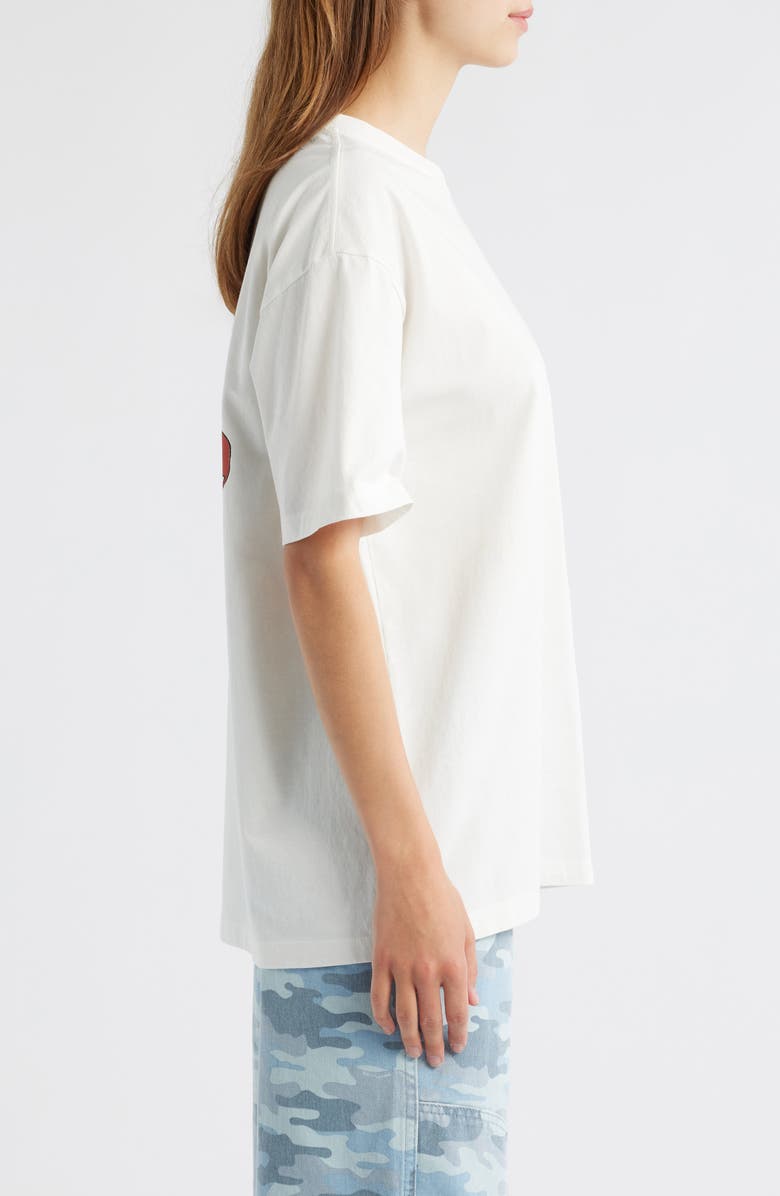 Damson Madder Apple Peel Organic Cotton T-Shirt, Alternate, color, Ecru