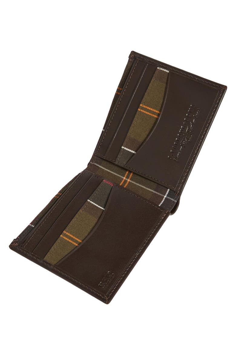 Brodick Leather Bifold Wallet, Alternate, color, BROWN/ CLASSIC
