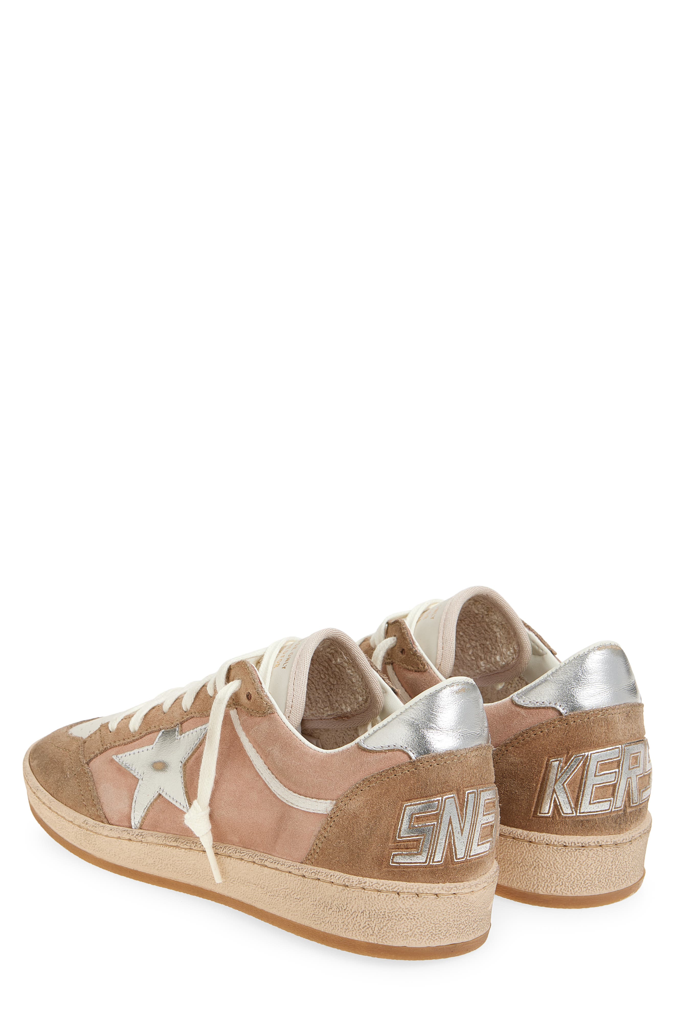 Golden Goose Ball Star Low Top Sneaker, Alternate, color, Pink/ Warm Beige/ Cream