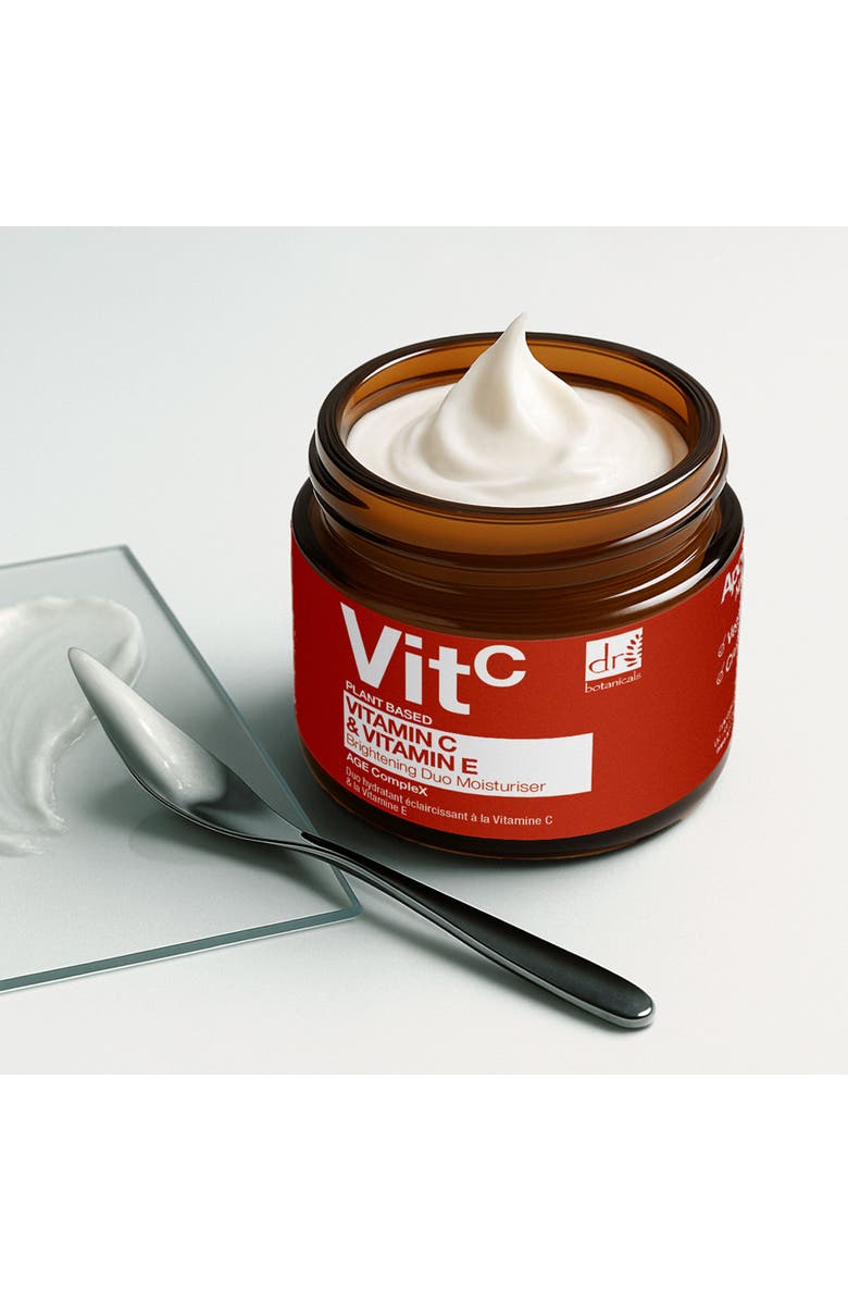 DR BOTANICALS Vitamin C 1% 
Vitamin E Brightening Duo Moisturiser 60ml, Alternate, color, White
