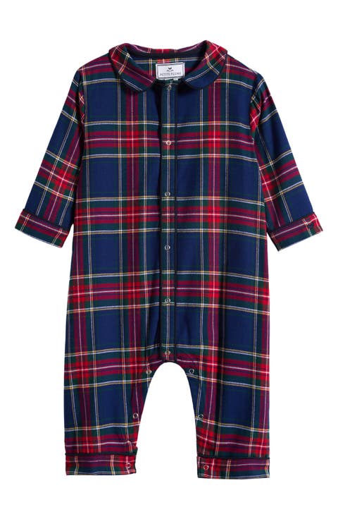 Cambridge Plaid Flannel Romper