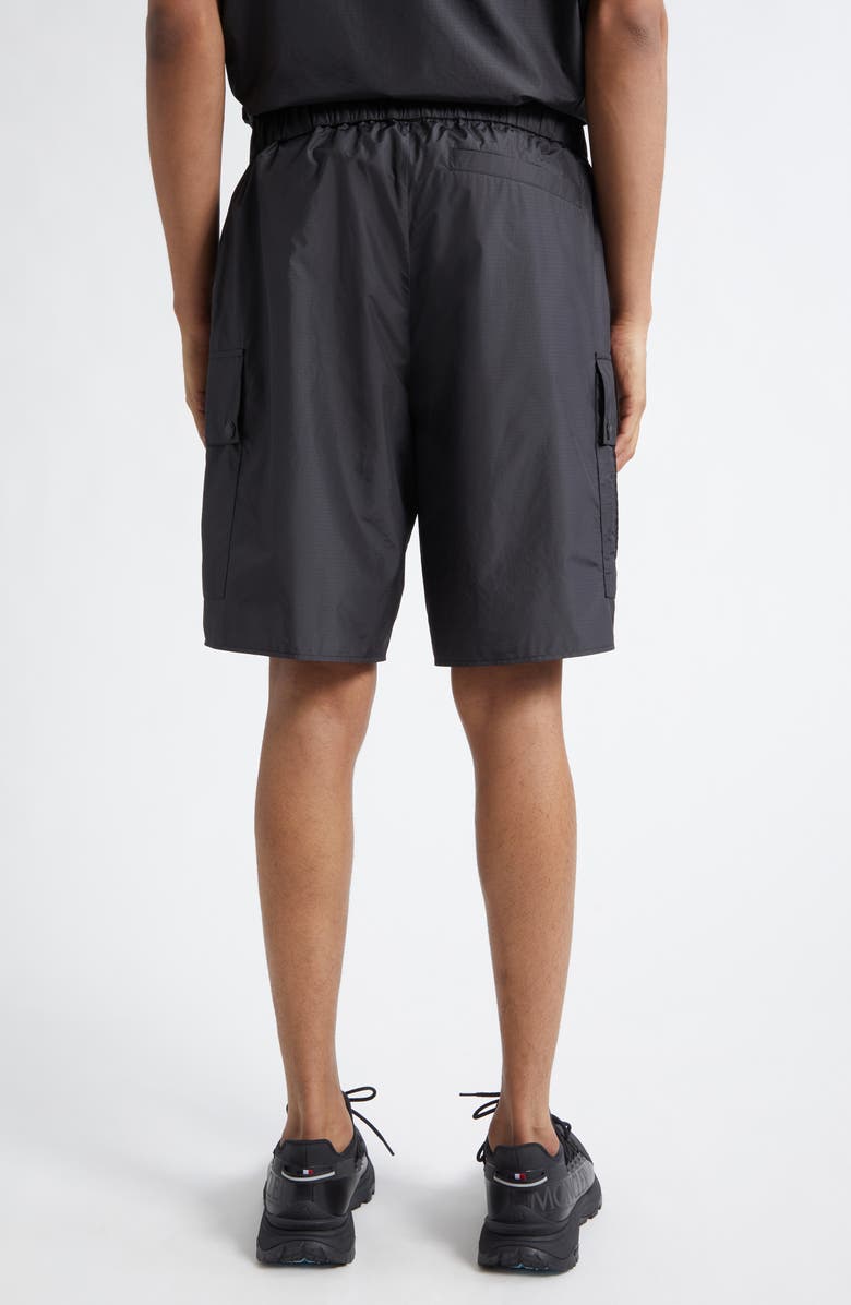 Moncler Ripstop Cargo Shorts, Alternate, color, Black