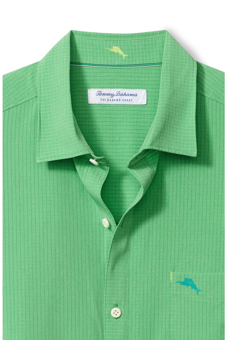 Bahama Coast Venice Vines IslandZone® Short Sleeve Button-Up Shirt, Alternate, color, BRIGHT PALM GREEN