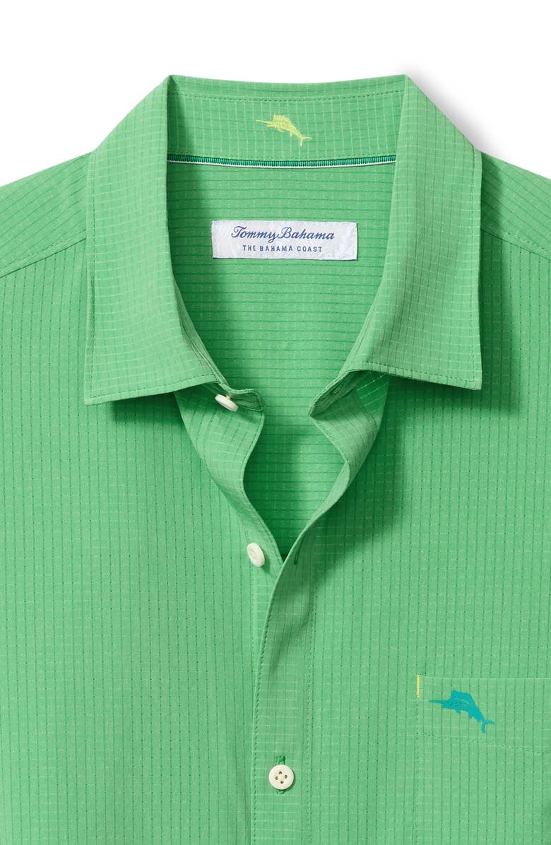 Tommy Bahama Bahama Coast Venice Vines IslandZone<sup>®</sup> Short Sleeve Button-Up Shirt, Alternate, color, Bright Palm Green