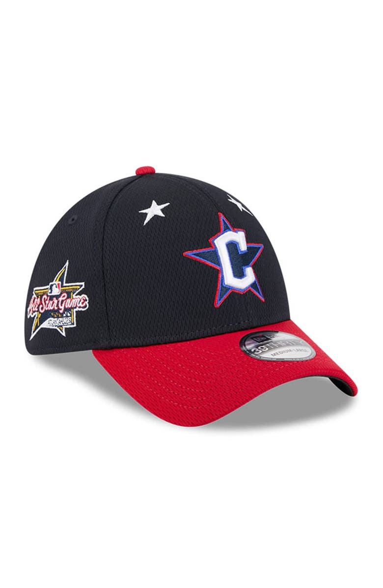 New Era Men's New Era Navy/Red Cleveland Guardians 2025 MLB All-Star Game Workout 39THIRTY Flex Hat, Alternate, color,